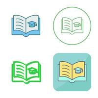 Open Book Vector Icon