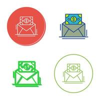 Mail Coin Vector Icon