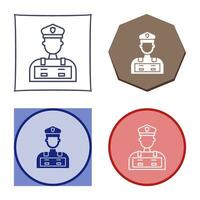 Police Man Vector Icon