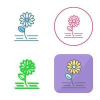 icono de vector de flores