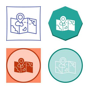 icono de vector de mapa