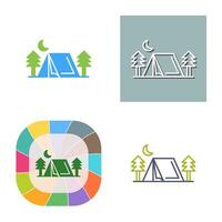 Tent Vector Icon