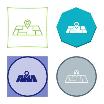 icono de vector de mapa