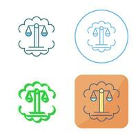 Justice Scale Vector Icon