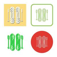 Ski Sticks Vector Icon