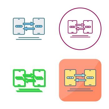 Data Synchronization Vector Icon