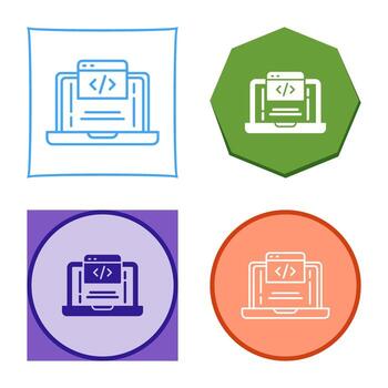 icono de vector de codificación