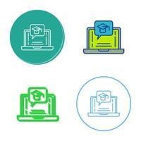 E Learning Vector Icon