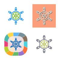 Ship Wheel Vector Icon