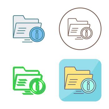 icono de vector de carpeta