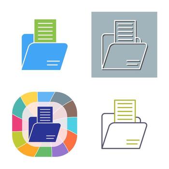 icono de vector de carpeta