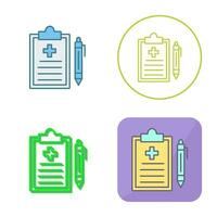 Medical Record Vector Icon