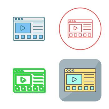 icono de vector de tutoriales en línea