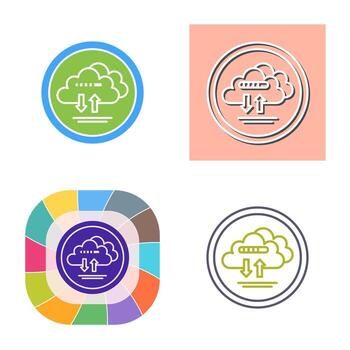 Cloud Data Vector Icon