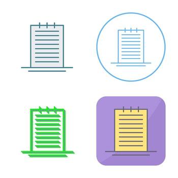 icono de vector de notas