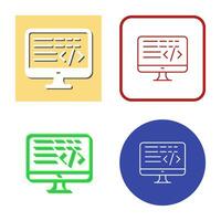 Coding Vector Icon