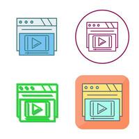 Video Player Vector Icon