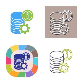 icono de vector de datos