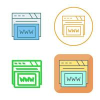 Www Vector Icon