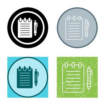 Notepad Vector Icon