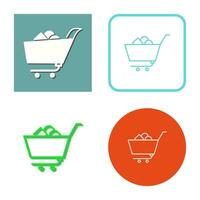 Unique Shopping Cart II Vector Icon