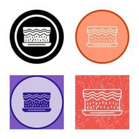 Unique Cream Cake Vector Icon