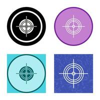 Unique Target Vector Icon