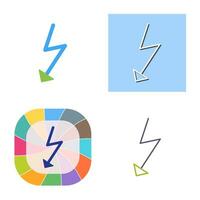 Unique Flash Vector Icon