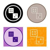 Unique Dice Vector Icon