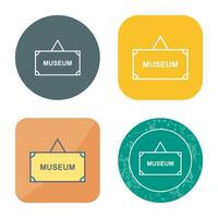 Museum Tag Vector Icon