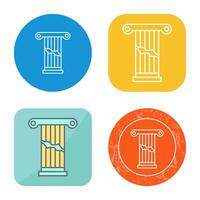 Broken Pillar Vector Icon
