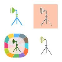 Unique Light Stand Vector Icon