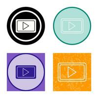 icono de vector de comunicación de video único