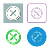 Do Not Cross Vector Icon