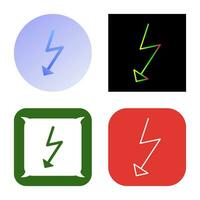 icono de vector de flash único