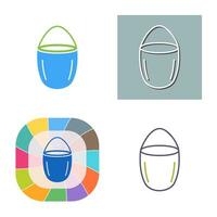 Unique Water Bucket Vector Icon