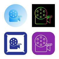 Unique Video Reel Vector Icon