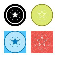 Unique Star Vector Icon