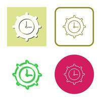 Time Settings Vector Icon