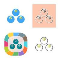 Unique Snooker Balls Vector Icon