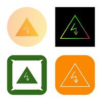 Unique Electricity Danger Vector Icon