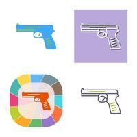 icono de vector de pistola única