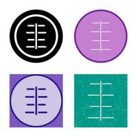 Unique Center Align Vector Icon