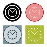 Unique Clock Vector Icon