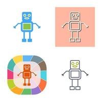 Unique Robot Vector Icon