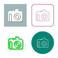 icono de vector de cámara dslr único