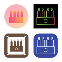 Unique Pack of Beers Vector Icon