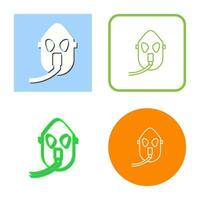 Unique Oxygen Mask Vector Icon