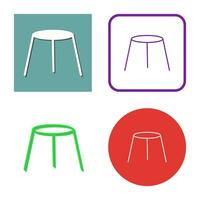 Unique Stool Vector Icon