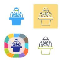 Unique Lecture Vector Icon